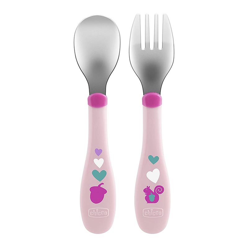 Chicco-Metal-Cutlery-Girl-18M-Pink-1