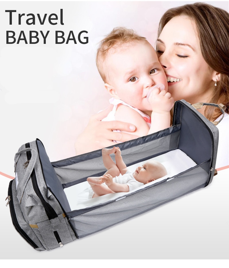 Sac à dos à langer, grand sac à dos à langer, sacs multifonctions pour bébé  avec