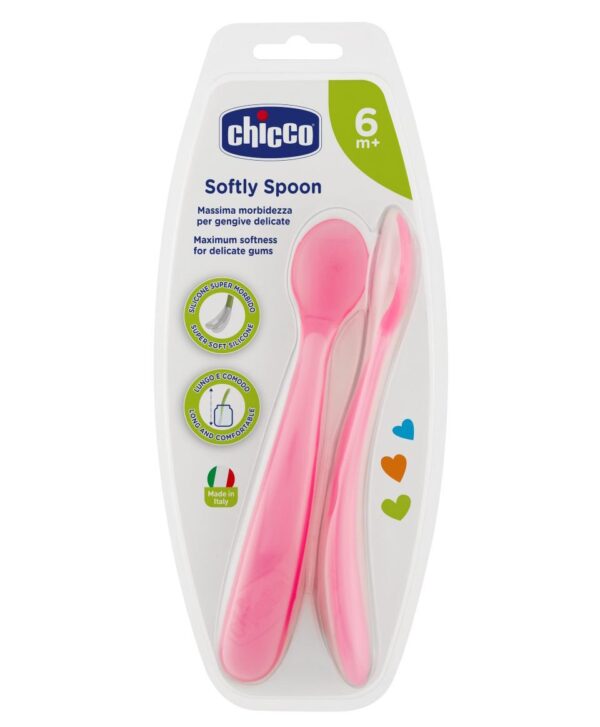 2 Cuillères Silicone Souple Chicco – Image 2