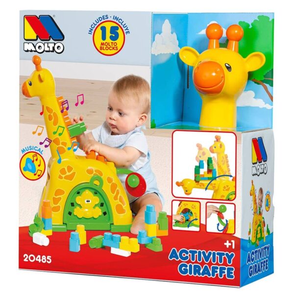 Girafe Activités Musicales avec blocs de construction Moltó