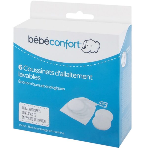 Lot de 6 coussinets d'allaitement lavables Bébé confort
