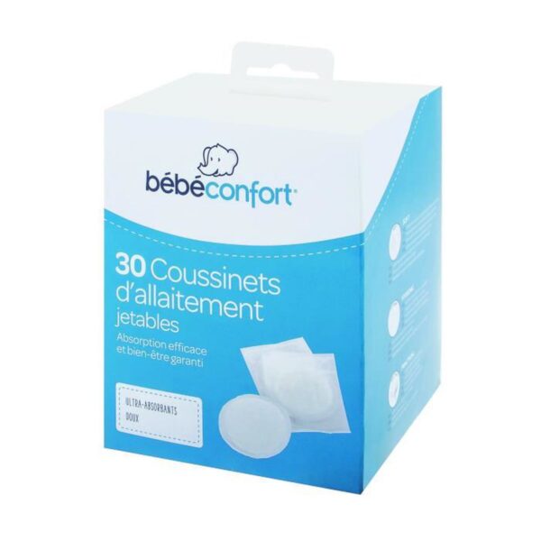 Lot de 30 coussinets d'allaitement jetables blancs Bébé confort – Image 2