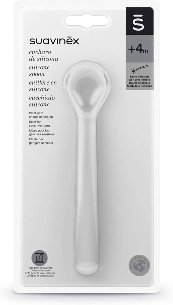 Cuillère souple en silicone 1er âge Suavinex – Image 2
