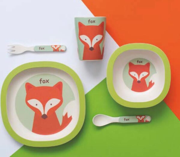 Olmitos Set Repas en Bambou 5 Pieces 4m+.