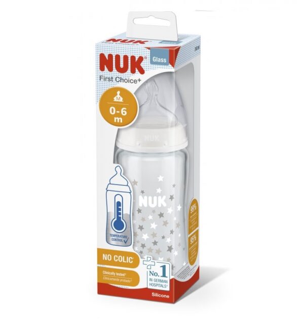 NUK Biberon First Choice Verre 0m+ 240 ml Temperature Control