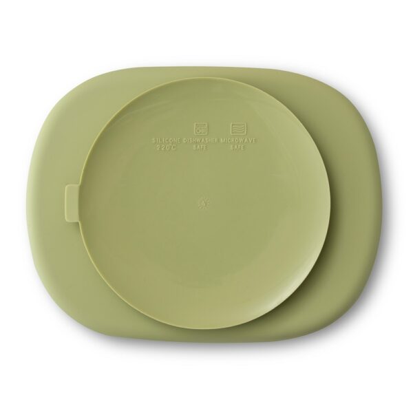 Assiette a Compartiment avec Ventouse et Couvercle en Silicone InterBaby – Image 7