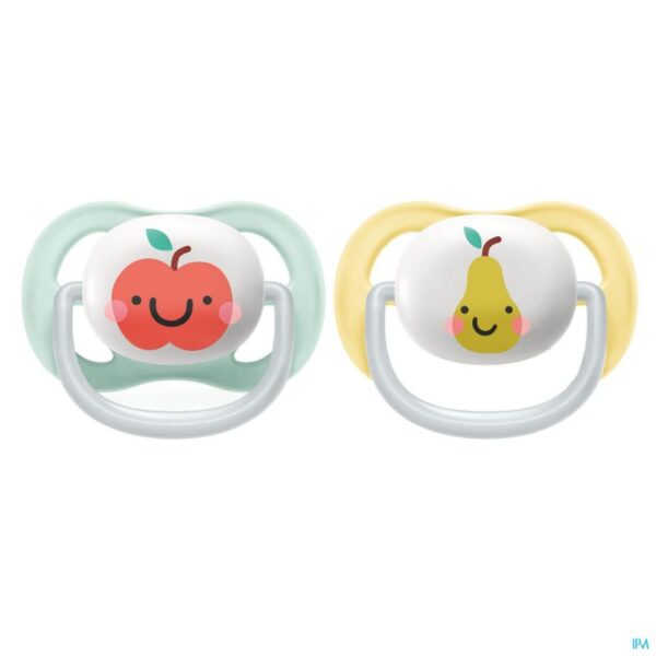 Lot de 2 Sucettes Ultra air 0-6m Avent Philips