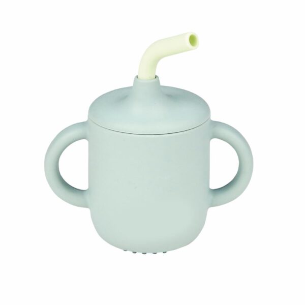 Goblet Avec Paille Et Goupillon en Silicone Nattou – Image 5