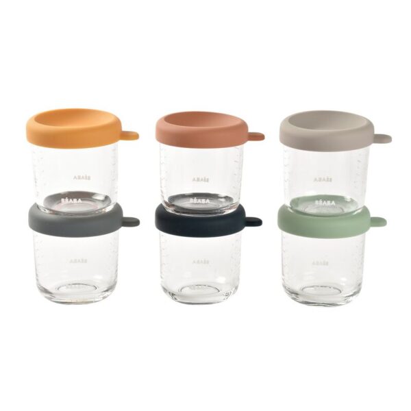 Set 6 Portions En Verre 250 ml Beaba