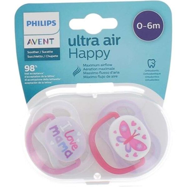 Sucette Ultra Air 0-6m I Love Mama Avent philips – Image 2