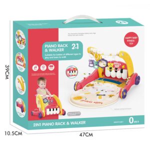Tapis De Jeu Piano trotteur 2en1